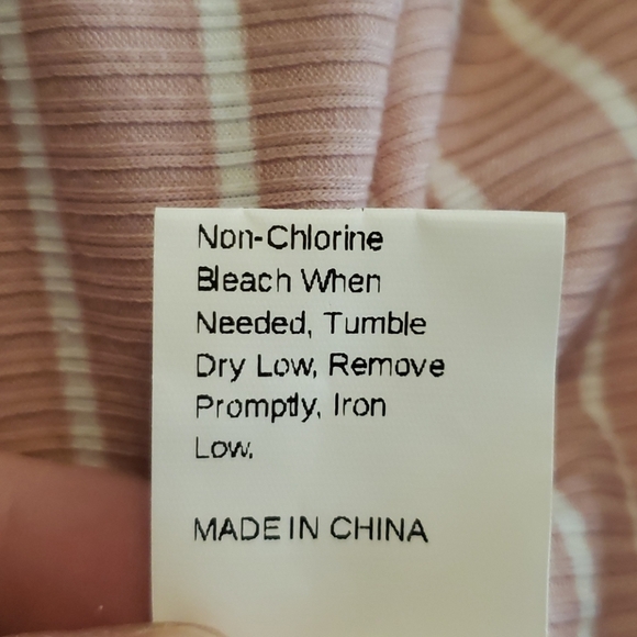 Moving sale! EUC WILA Pink White Stripe Knit Sweetheart Bodycon Mini Medium - Picture 6 of 6